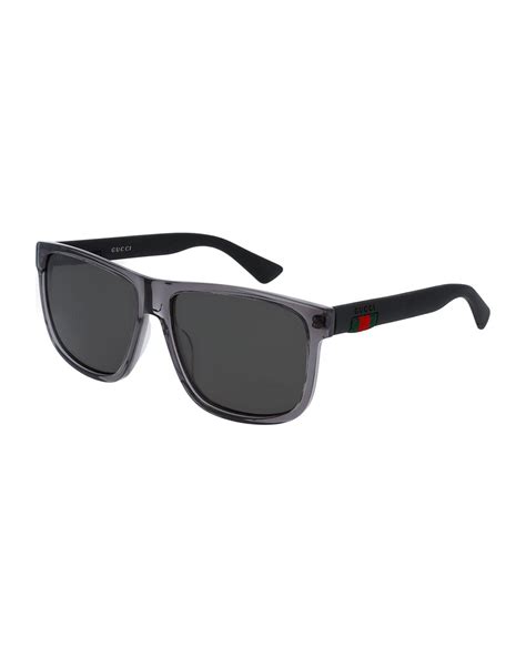 gucci men's square sunglasses|gucci polarized sunglasses men's.